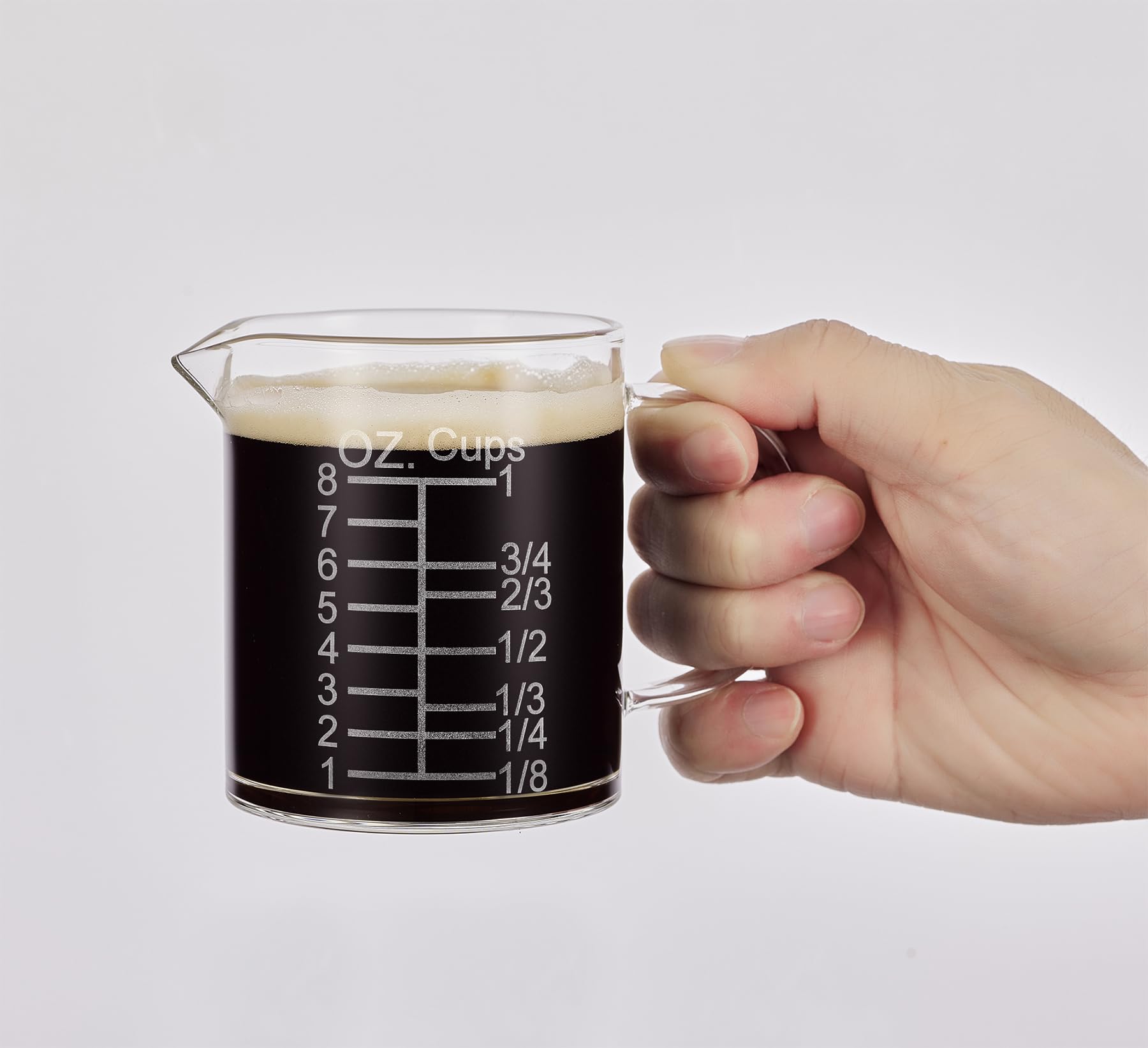 Amazon.com: Ackers Etched Graduated Glass Measuring Cup